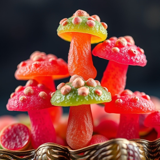 Stacked Magic Mushroom Gummies Macro