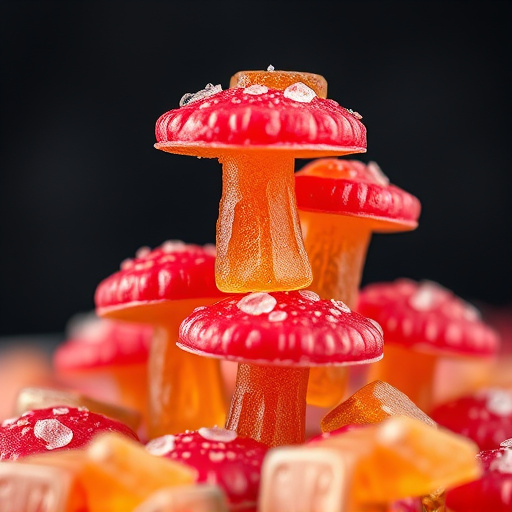 Stacked Magic Mushroom Gummies Macro