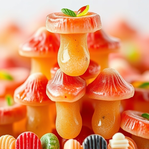 Stacked Magic Mushroom Gummies Macro