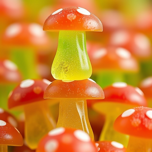 Stacked Magic Mushroom Gummies Macro