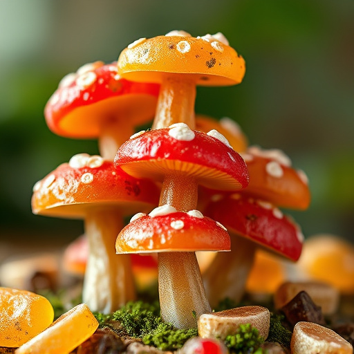 Stacked Magic Mushroom Gummies Macro