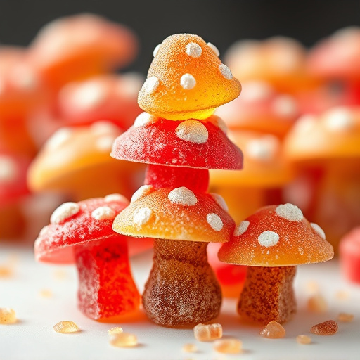 Stacked Magic Mushroom Gummies Macro