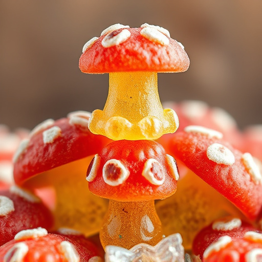 Stacked Magic Mushroom Gummies Macro