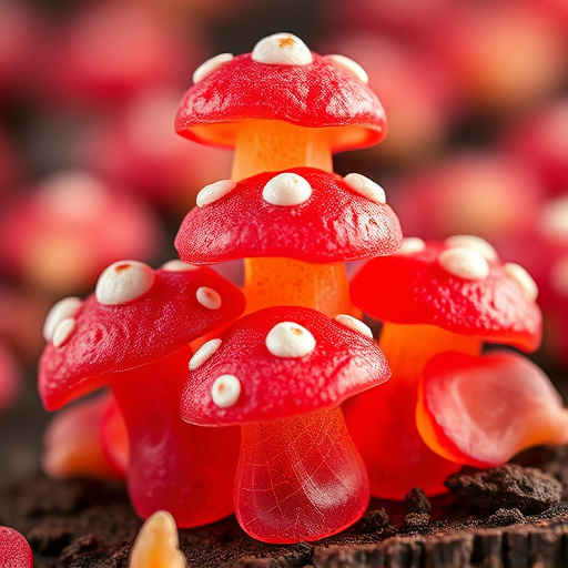 Stacked Magic Mushroom Gummies Macro