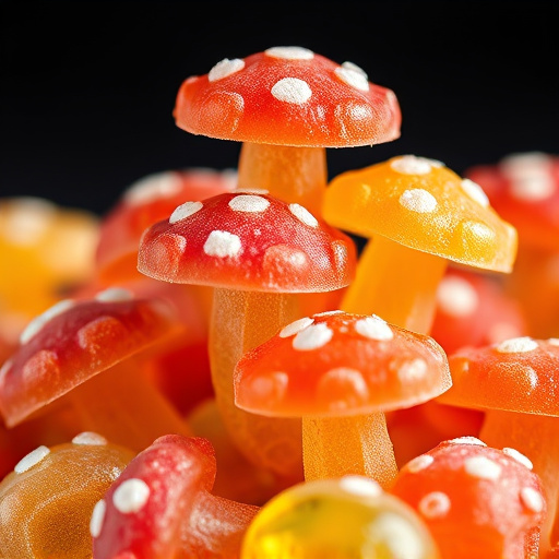 Stacked Magic Mushroom Gummies Macro