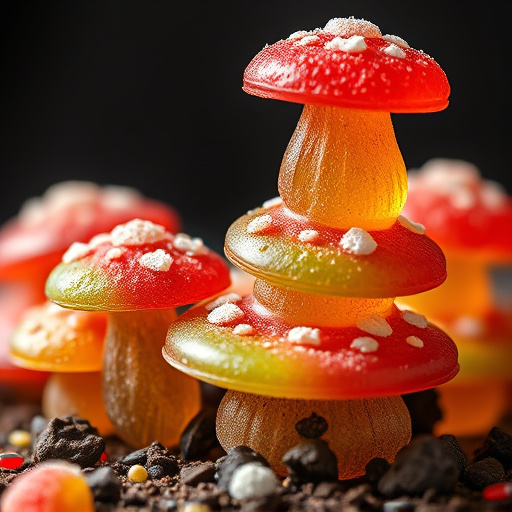 Stacked Magic Mushroom Gummies Macro