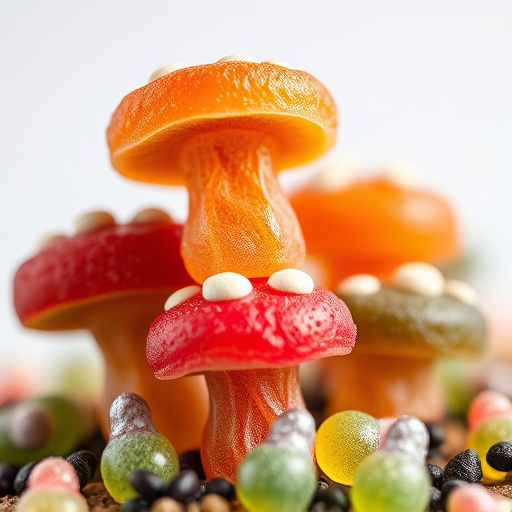 Stacked Magic Mushroom Gummies Macro