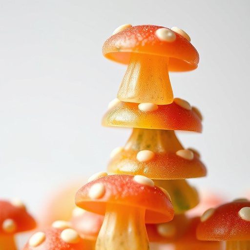 Stacked Magic Mushroom Gummies Macro