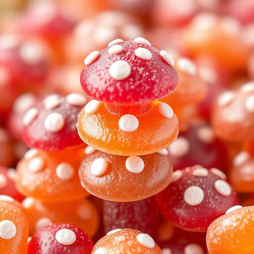 Stacked Magic Mushroom Gummies Macro