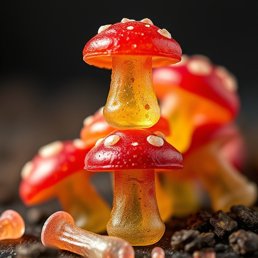 Stacked Magic Mushroom Gummies Macro