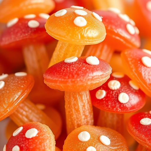 Stacked Magic Mushroom Gummies Macro