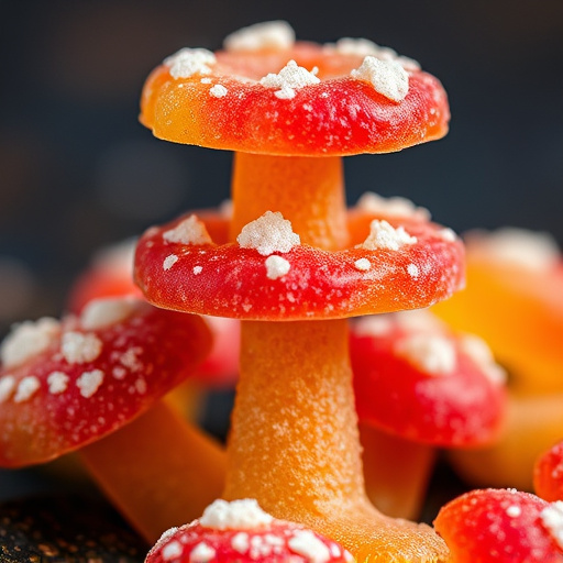 Stacked Magic Mushroom Gummies Macro