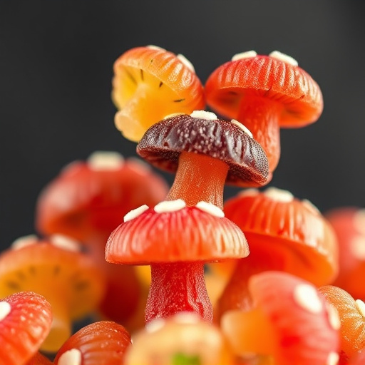 Stacked Magic Mushroom Gummies Macro