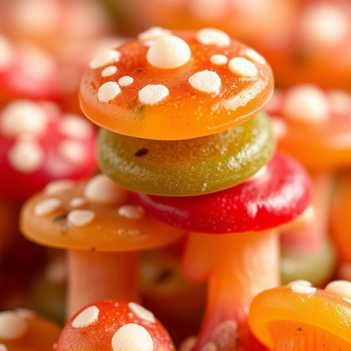 Stacked Magic Mushroom Gummies Macro