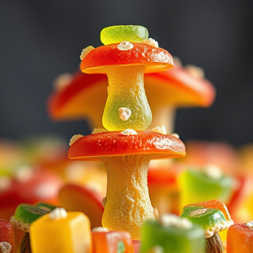 Stacked Magic Mushroom Gummies Macro