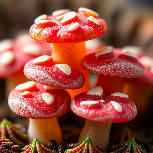 Stacked Magic Mushroom Gummies Macro