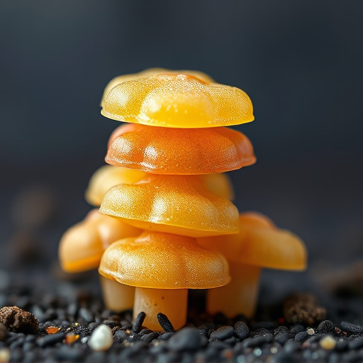 Stacked Magic Mushroom Gummies Macro