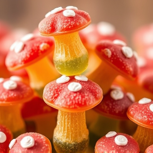 Stacked Magic Mushroom Gummies Macro