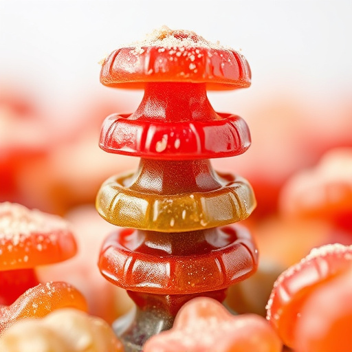 Stacked Magic Mushroom Gummies Macro