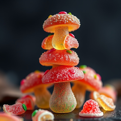 Stacked Magic Mushroom Gummies Macro