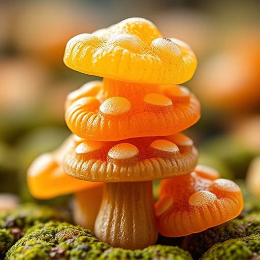 Stacked Magic Mushroom Gummies Macro