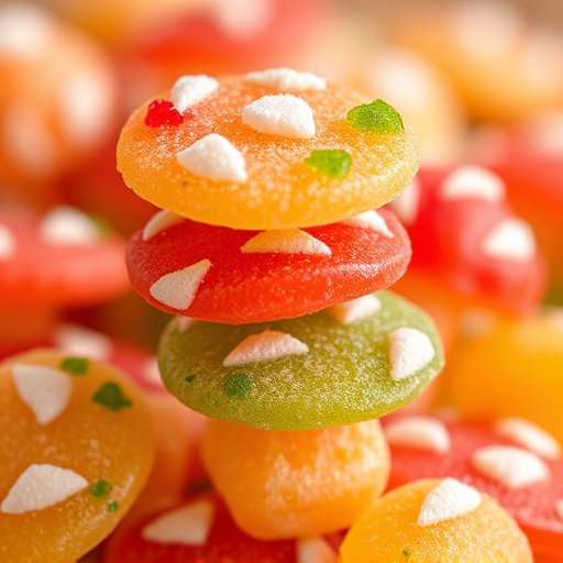 Stacked Magic Mushroom Gummies Macro