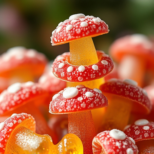 Stacked Magic Mushroom Gummies Macro