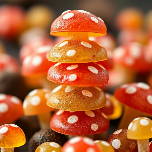 Stacked Magic Mushroom Gummies Macro
