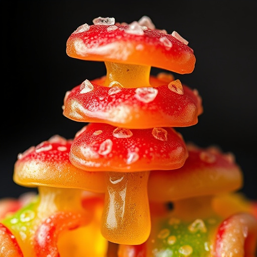 Stacked Magic Mushroom Gummies Macro