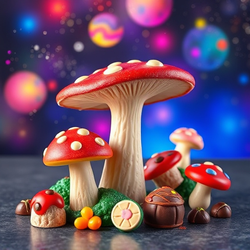 Vibrant Magic Mushroom Chocolates Collection