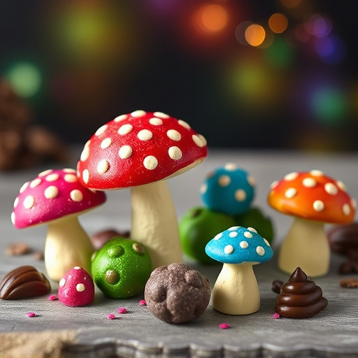 Vibrant Magic Mushroom Chocolates Collection