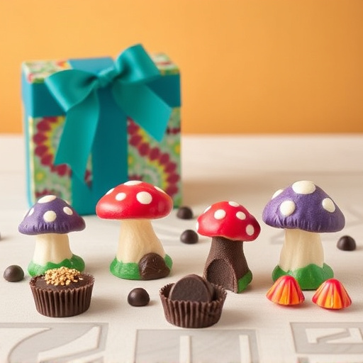 Vibrant Magic Mushroom Chocolates Collection