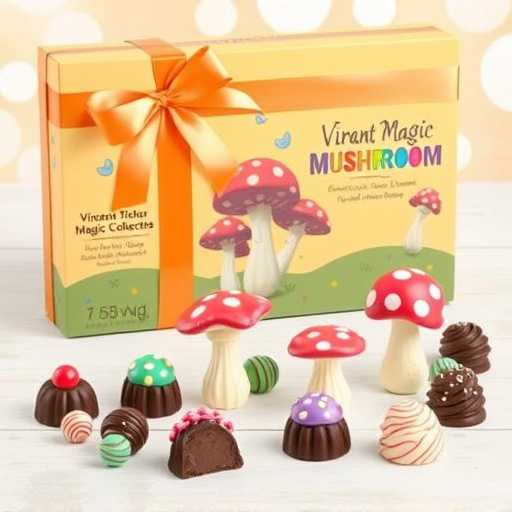 Vibrant Magic Mushroom Chocolates Collection