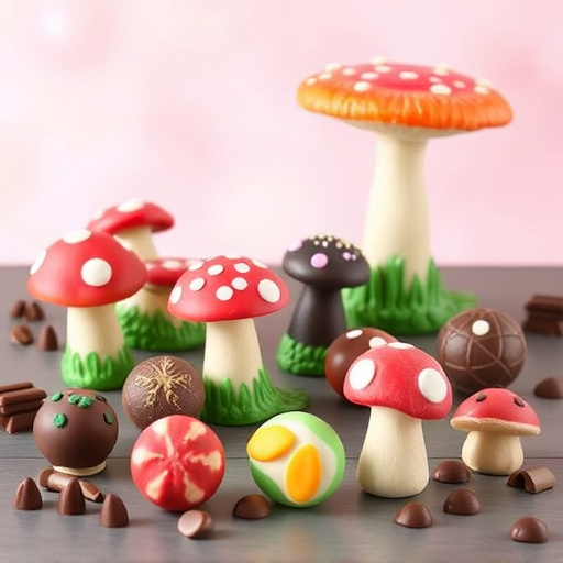 Vibrant Magic Mushroom Chocolates Collection