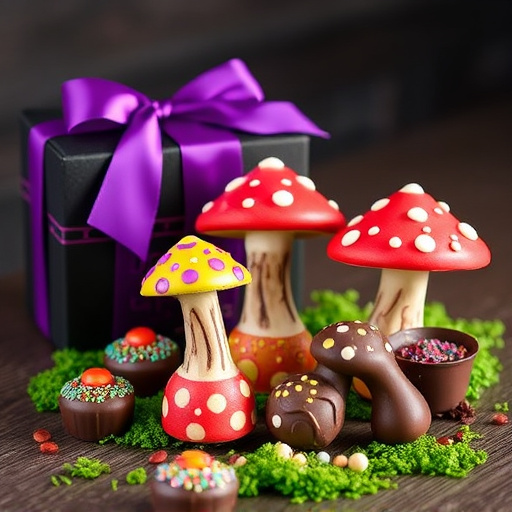 Vibrant Magic Mushroom Chocolates Collection