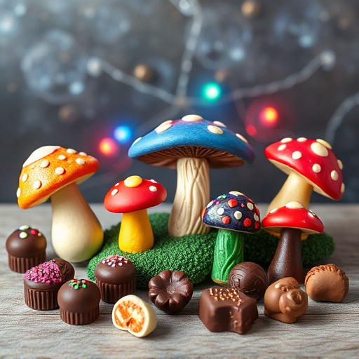 Vibrant Magic Mushroom Chocolates Collection