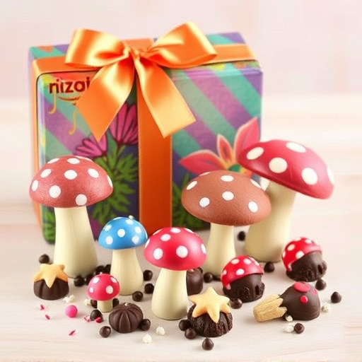 Vibrant Magic Mushroom Chocolates Collection