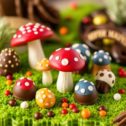 Vibrant Magic Mushroom Chocolates Collection