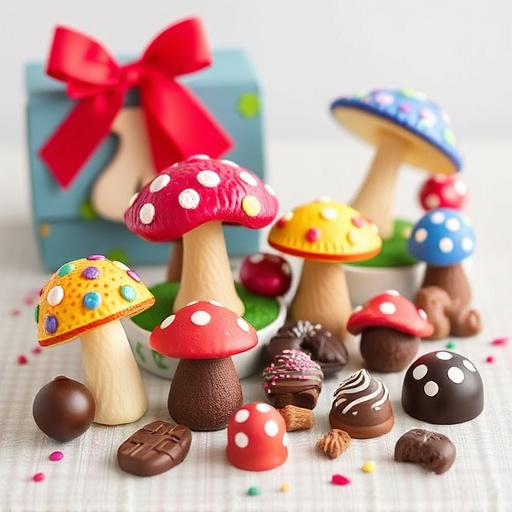 Vibrant Magic Mushroom Chocolates Collection