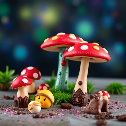 Vibrant Magic Mushroom Chocolates Collection