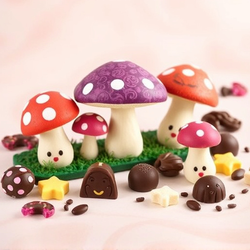 Vibrant Magic Mushroom Chocolates Collection