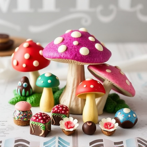 Vibrant Magic Mushroom Chocolates Collection