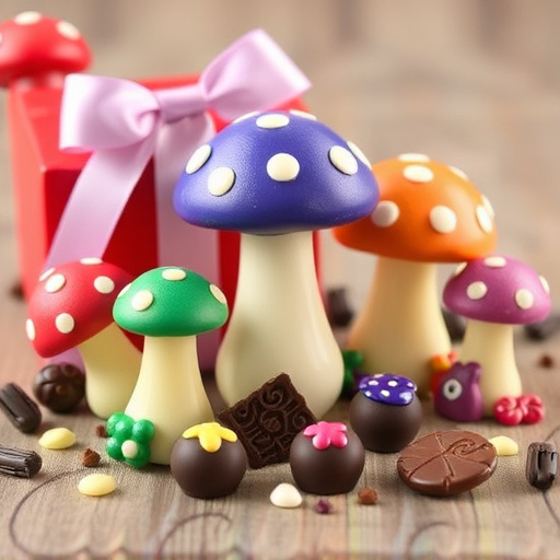 Vibrant Magic Mushroom Chocolates Collection