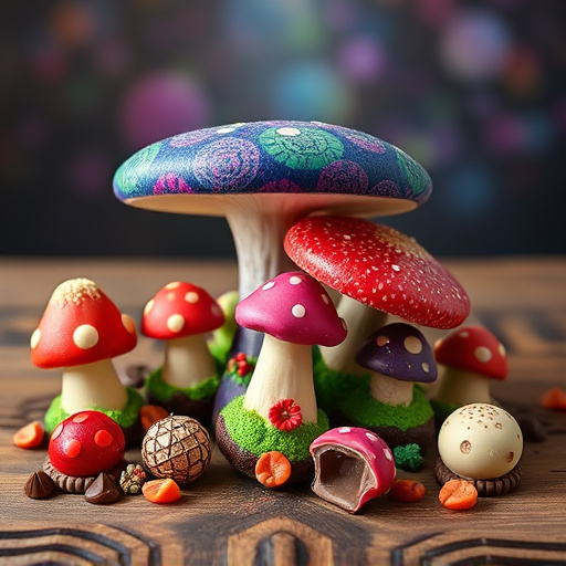 Vibrant Magic Mushroom Chocolates Collection