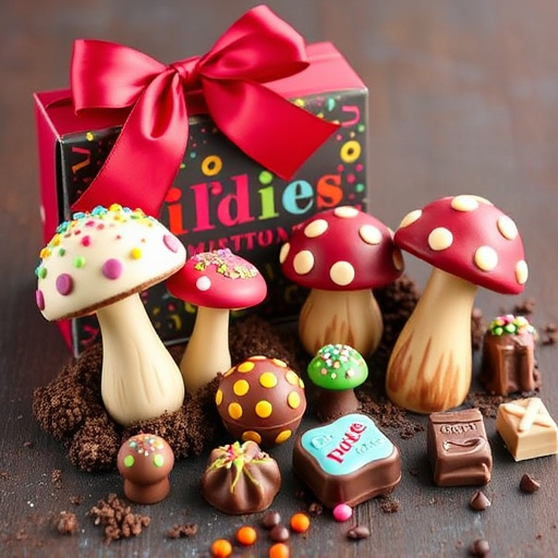 Vibrant Magic Mushroom Chocolates Collection