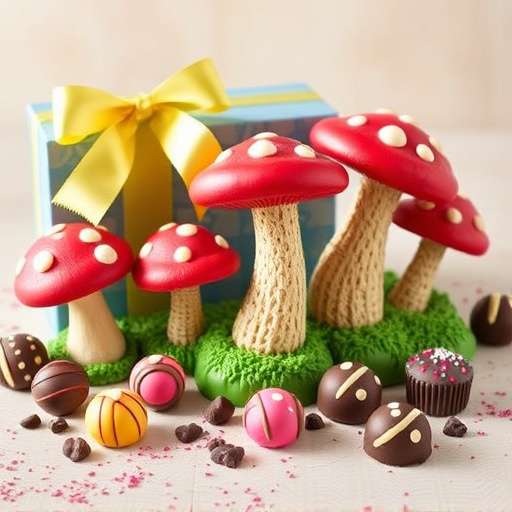 Vibrant Magic Mushroom Chocolates Collection