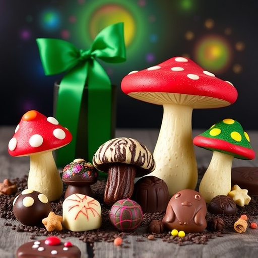 Vibrant Magic Mushroom Chocolates Collection