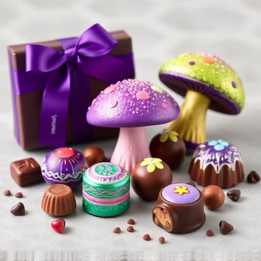 Vibrant Magic Mushroom Chocolates Collection