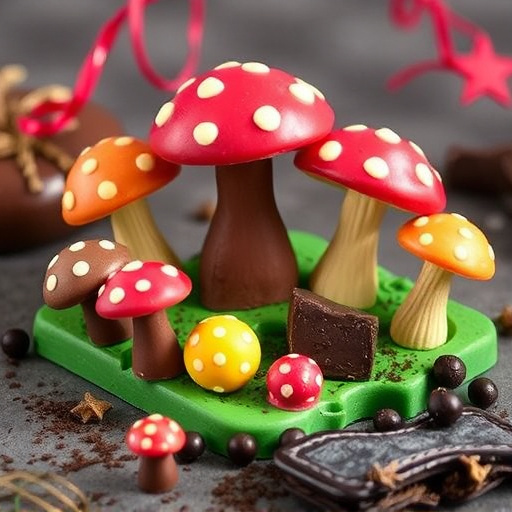 Vibrant Magic Mushroom Chocolates Collection