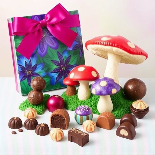 Vibrant Magic Mushroom Chocolates Collection